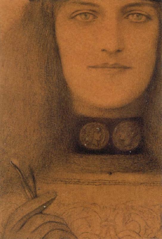 Fernand Khnopff Necklace With Medallions Germany oil painting art